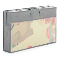 Covoras termic cu doua fete pliabil Petite&Mars Campy Elephant&Fox, 197x147 cm
