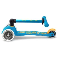Trotineta pliabila Micro Mini Deluxe Foldable LED Ocean Blue foto