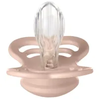 Set 2 suzete simetrice din silicon BIBS Supreme Ivory/Blush (6-18 luni) foto