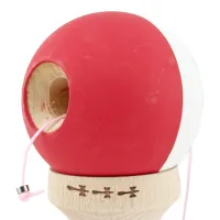 "Kendama X Original", Профессиональная, Flippy, Металлический стержень, Веревка 55 см, Большие Чашки, 7 x 6 x 18 см, бело-красная