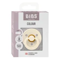 Пустышка круглая латексная BIBS Ivory (6-18 мес.) - Премиальная упаковка