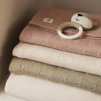 Плед Jollein Grain Knit Oatmeal, 75x100 см foto
