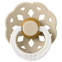 Пустышка круглая латексная BIBS Boheme Glow Vanilla (0-6 мес.) foto