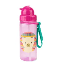 Sticluta cu pai Skip Hop Zoo Lama foto