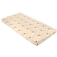Saltea pentru patut KikkaBoo Fantasia Plus Stars Beige, 120x60x6 cm foto