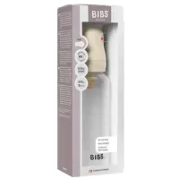 Biberon din plastic anticolici BIBS Ivory cu tetina din latex 3+ luni, 270 ml foto