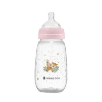 Biberon cu gat larg KikkaBoo Savanna Pink, 310 ml foto