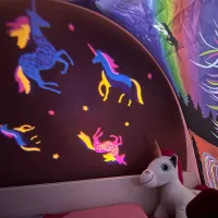 Lampa-proiector de podea Micro Unicorn foto