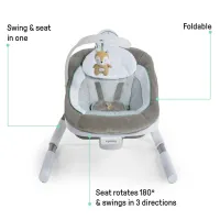 Музыкально-электронные качели 2 в 1 Ingenuity AnyWay Sway™ foto