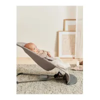 Кресло-шезлонг BabyBjorn Bliss Woven C-Quilt, Sand grey foto