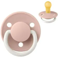 Suzeta rotunda din latex BIBS De Lux Glow Blush (0-6 luni) foto