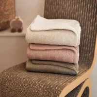 Плед Jollein Grain Knit Oatmeal, 75x100 см foto