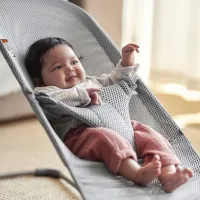 Кресло-шезлонг BabyBjorn Bliss Grey, Mesh foto