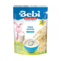 bebi premium terci de fulgi de ovăz cu lapte (5 m+) 200 gr.