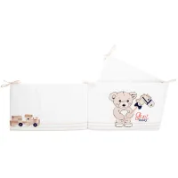 Мягкая боковая защита для кроватки KikkaBoo Teddy Bear, 180 см foto