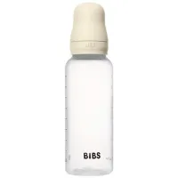 Пластиковая антиколиковая бутылочка BIBS Ivory с силиконовой соской 3+ мес, 270 мл foto