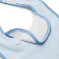 Хлопковый нагрудник BabyJem Blue с подкладкой foto