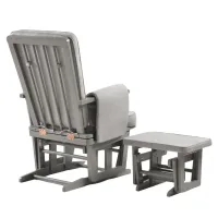 Fotoliu reglabil pentru alaptare ONINO CALM.me Classic Pearl Gray cu suport de picioare inclus foto