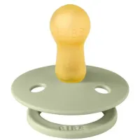 Suzeta rotunda din latex BIBS Studio Colour Block - Sage (6-18 luni) foto