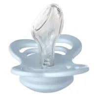 Set 2 suzete anatomice din silicon BIBS Couture Iron/Baby Blue (0-6 luni) foto