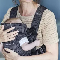 Анатомический мультифункциональный рюкзак-кенгуру BabyBjorn Mini Anthracite, 3D Mesh foto