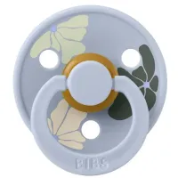 Пустышка круглая латексная BIBS Studio Colour Morning Bloom - Dusty Blue (6-18 мес.) foto