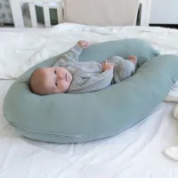 Большая подушка для беременных 3 в 1 Doomoo Comfy Big Tetra Green, органический хлопок foto