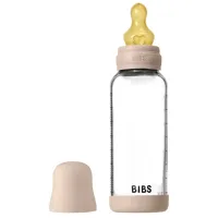 Biberon din sticla anticolici BIBS Blush cu tetina din latex 3+ luni, 240 ml foto