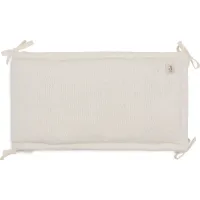 Aparator lateral pentru patut Jollein Cosy Knit Ivory, 180x30 cm foto