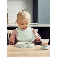 Set pentru alimentatie BabyBjorn Powder Green foto