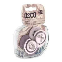 lovi 22/869girl Силиконовая динамическая пустышка botanic (0-3 м.) 2 шт.
