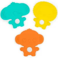 Набор из 3 текстурированных игрушек для прорезывания зубов Bright Starts Gummy Buddies foto