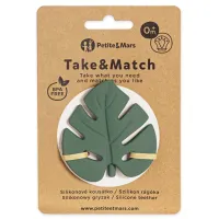 Jucarie pentru dentitie din silicon Petite&Mars Take & Match Misty Green foto
