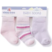 Набор из 3 пар носков KikkaBoo Stripes Purple foto