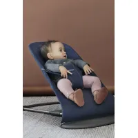Кресло-шезлонг BabyBjorn Bliss Midnight Blue, хлопок foto