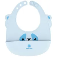 Baveta din silicon KikkaBoo Blue foto