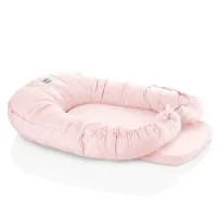 Saltea reductor 5 in 1 BabyJem BabyNest Cushion Salmon Flower foto
