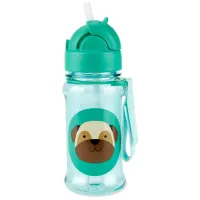 Бутылочка с трубочкой из тритана Skip Hop Zoo Pug foto