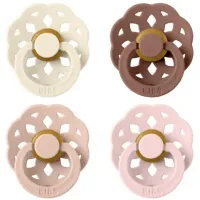 Набор из 2 круглых пустышек BIBS Colour Ivory/Blush/Woodchuck/Blossom (6-18 мес.) foto