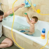 Set 7 jucarii stivuibile pentru baie Badabulle foto