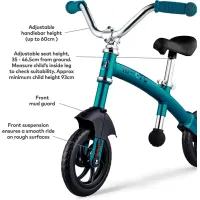 Bicicleta fara pedale Micro G-Bike Chopper Deluxe Aqua foto