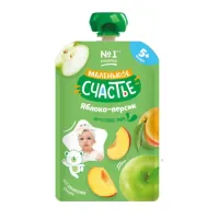 "Маленькое счастье" piure mar-piersic (5 luni +) 90 gr.