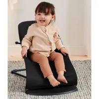 Кресло-шезлонг BabyBjorn Balance Soft Black/Dark Gray, хлопок foto