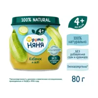 ФрутоНяня piure de dovlecel (4 luni+) 80 gr.