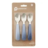 Set lingurite din inox Premaman Yummix Albastru, 3 buc. foto