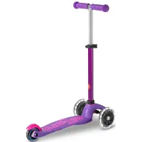 Trotineta Micro Mini Deluxe LED Purple Pink foto