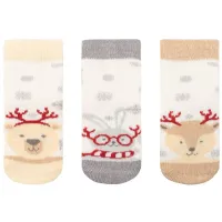 Set 3 perechi sosete termo KikkaBoo Polar Christmas foto