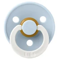 Suzeta rotunda din latex BIBS Baby Blue Glow (18-36 luni) foto