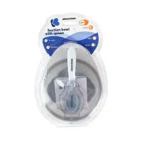 Castron cu ventuza si lingura KikkaBoo Blue, 250 ml foto
