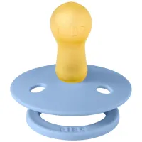 Suzeta rotunda din latex BIBS Sky Blue (6-18 luni) foto